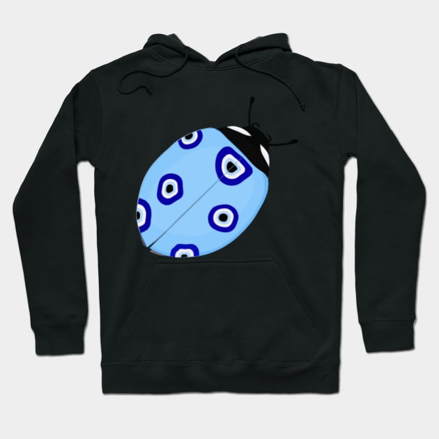 Evil Eye Ladybug sticker Hoodie by lindsey788